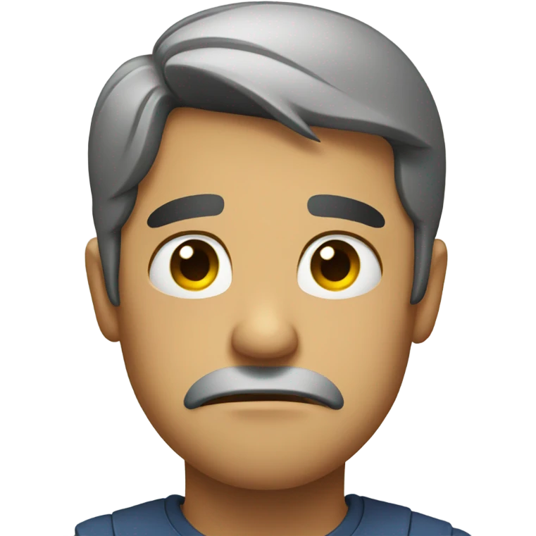Annoyed face emoji