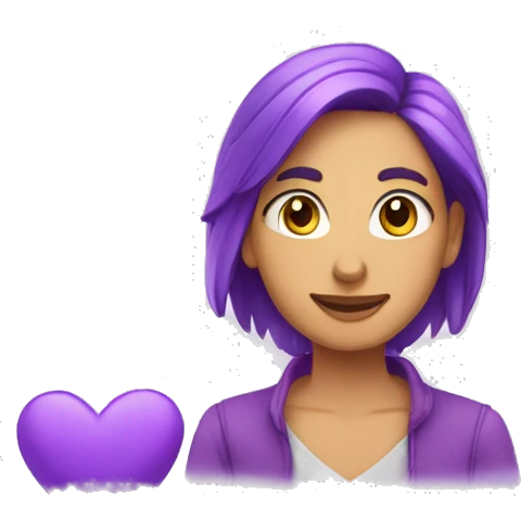  Corazón morado claro emoji