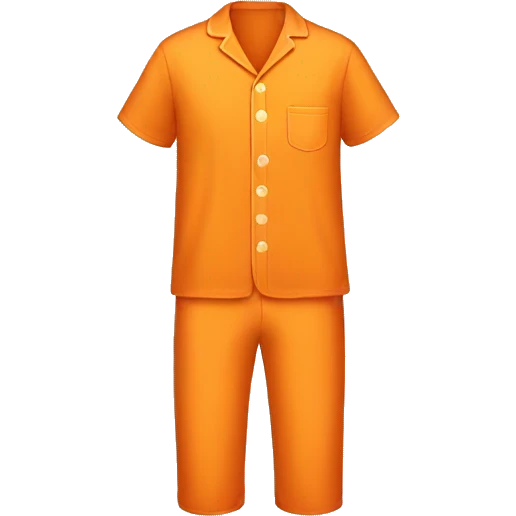 orange pajamas emoji emoji