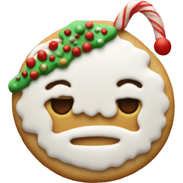 Sugar Christmas cookie emoji