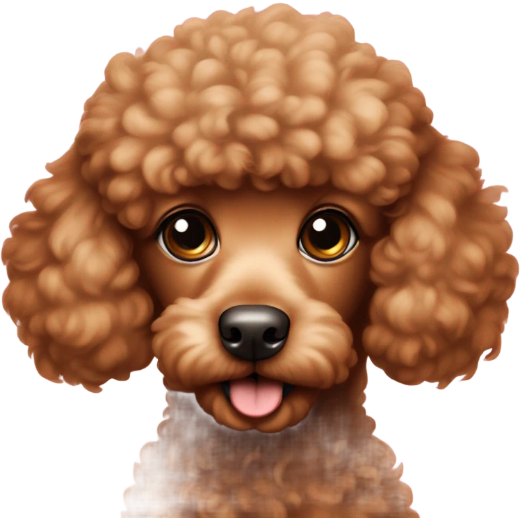 caramel colored poodle puppy emoji