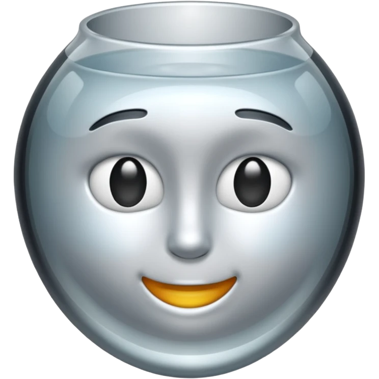 Silver glass emoji