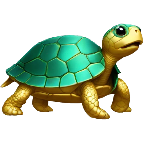 gold turtle emoji