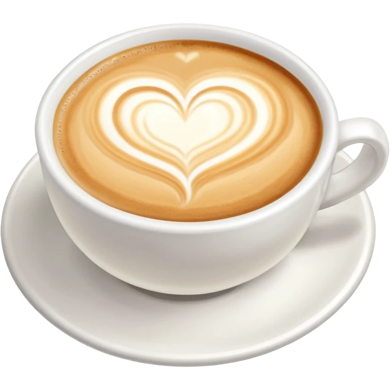 Latte art solo el dibujo emoji