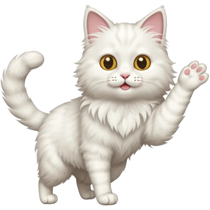 Cat with feet in the air emoji