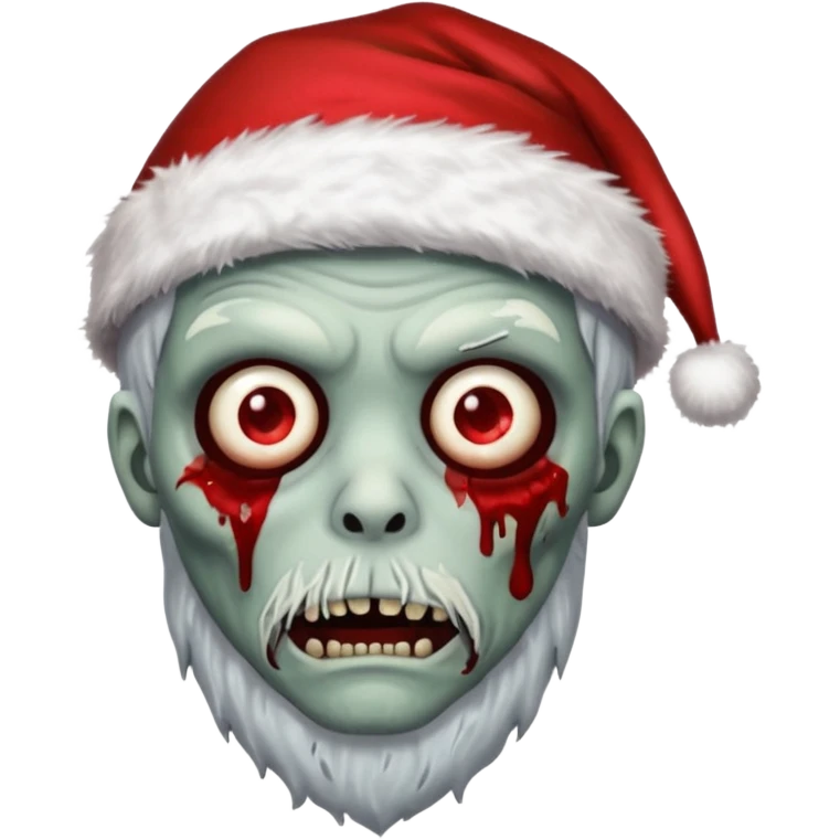 Christmas zombie emoji