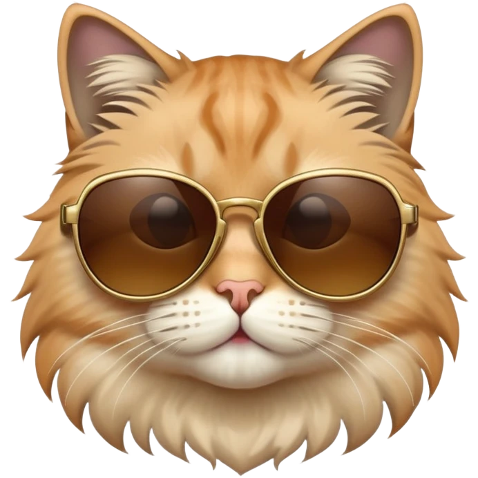 Cat wearing sunglasses, cool cat emoji