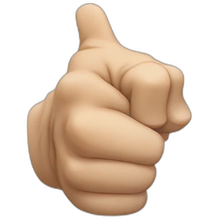 FIST WITH INDEX FINGER OVER THUMB emoji