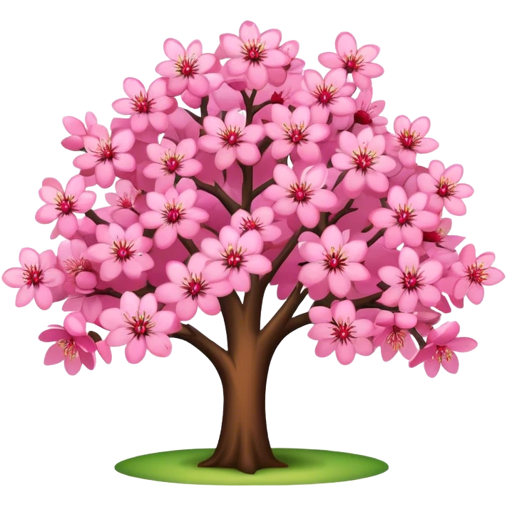 pink cherry tree emoji