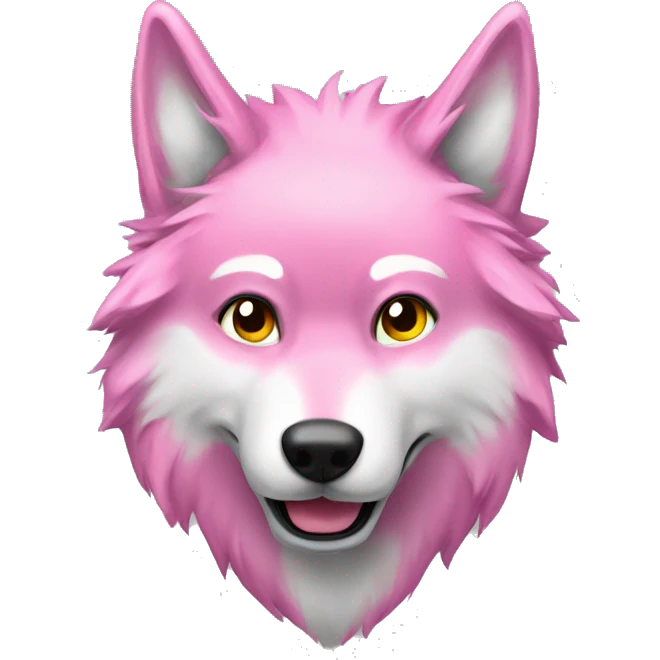 Pink Wolfle ball emoji