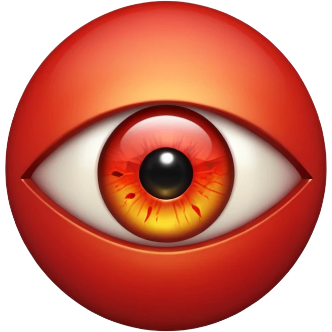 Angry Only single eye no flesh emoji