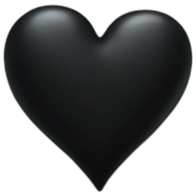 Black heart emoji