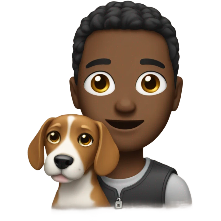 Me with a dog emoji