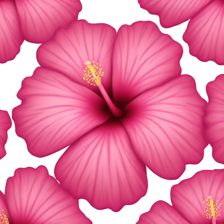 hibiscus flower pink emoji