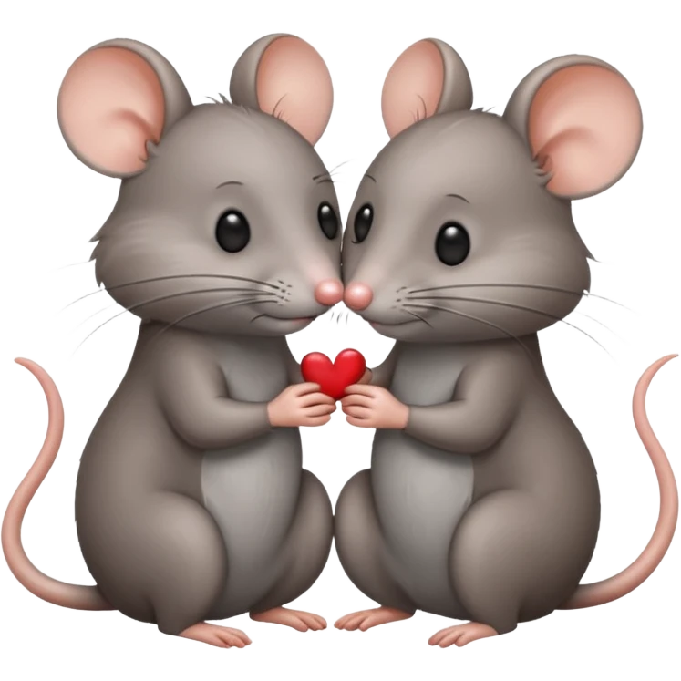 Rats kissing emoji