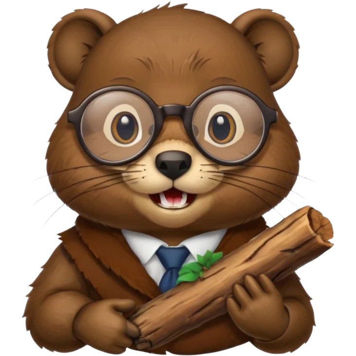 spectacled beaver emoji
