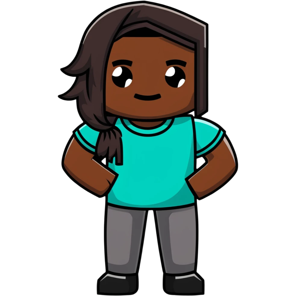 Danielle Brooks as a Minecraft character emoji