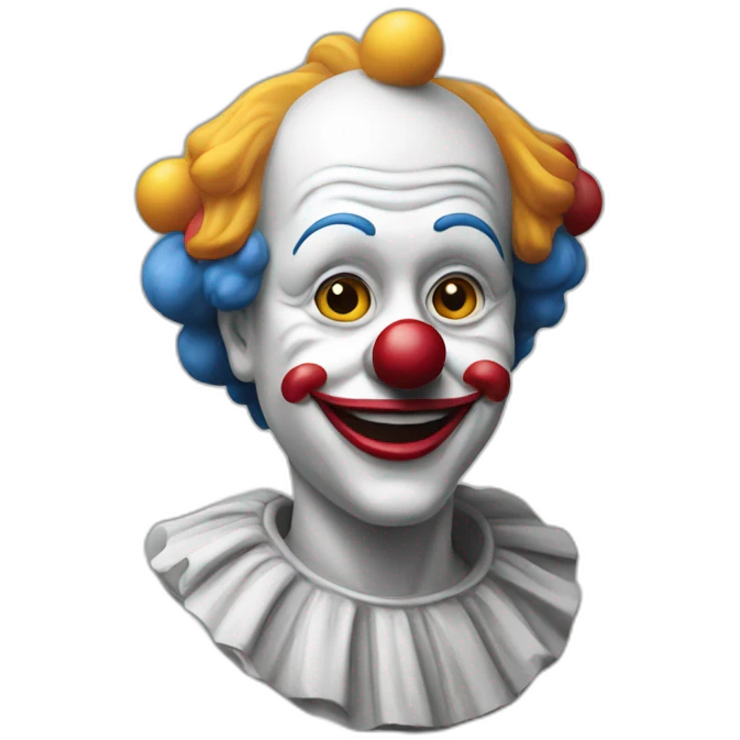 Statue stylé de clown emoji