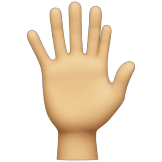 hi hand waving emoji