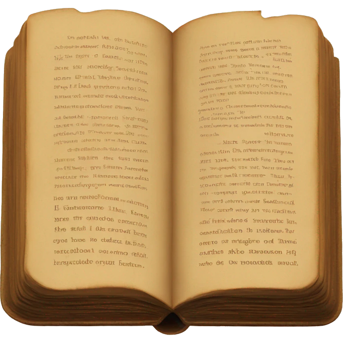 Brown vintage book emoji