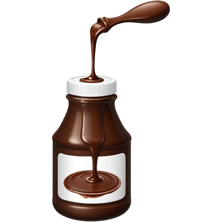 Chocolate sauce bottle emoji