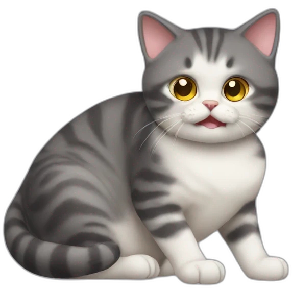 british short hair retarded cat emoji