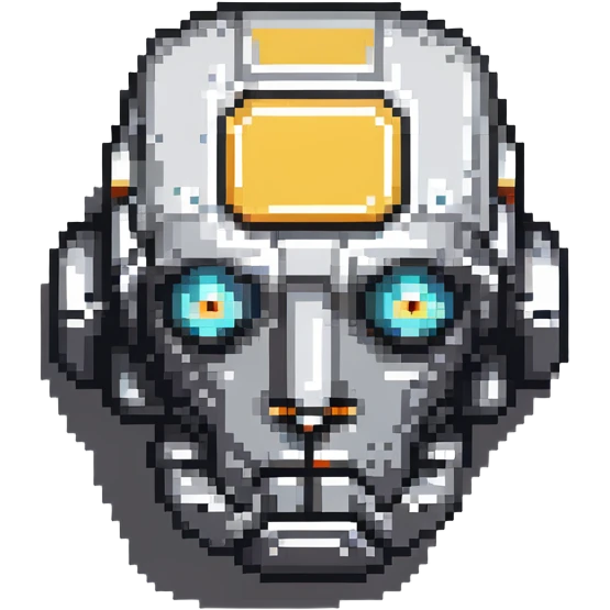 AI robot head emoji