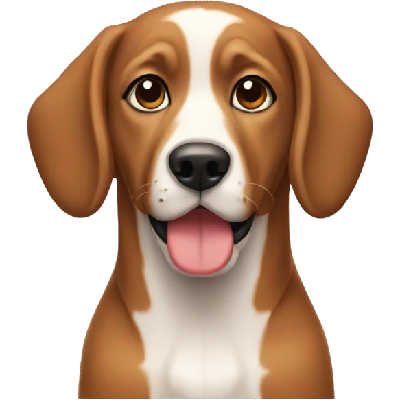 Perro grande color café  emoji