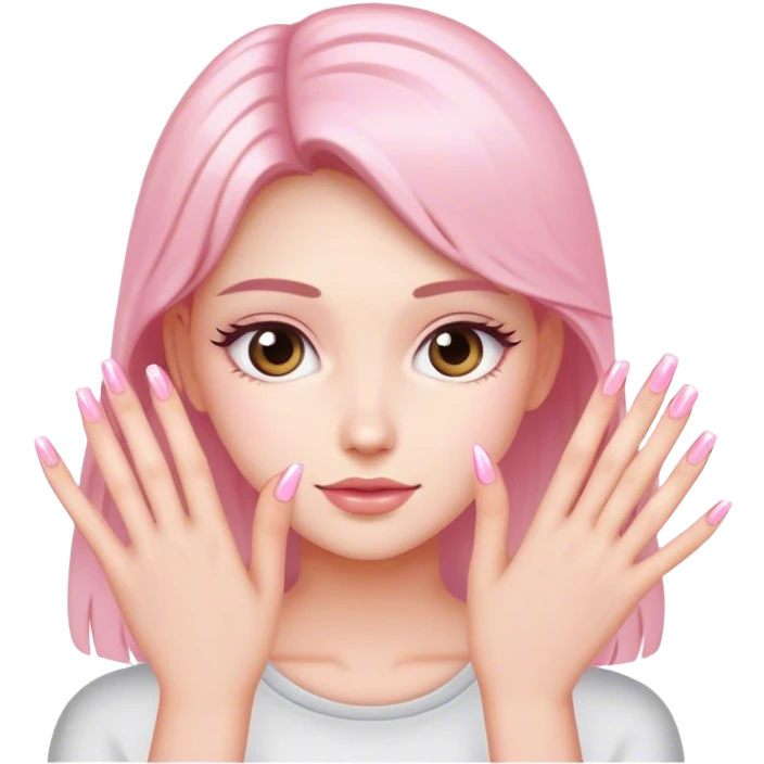 Light pink nails emoji