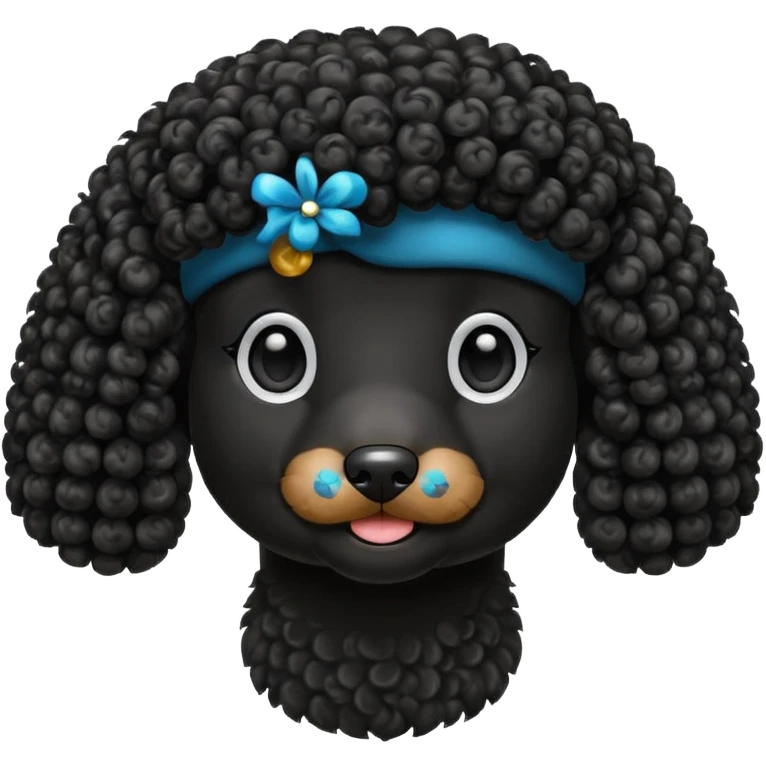 Perro poddle emoji