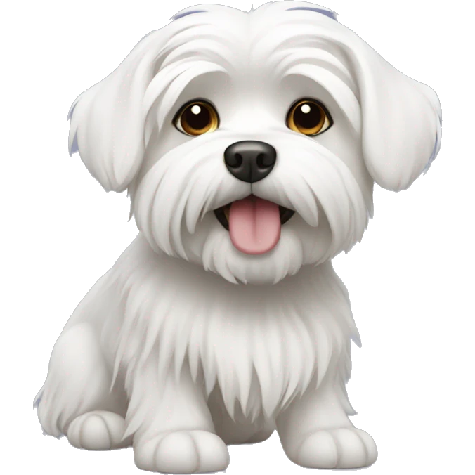 Maltese dog emoji