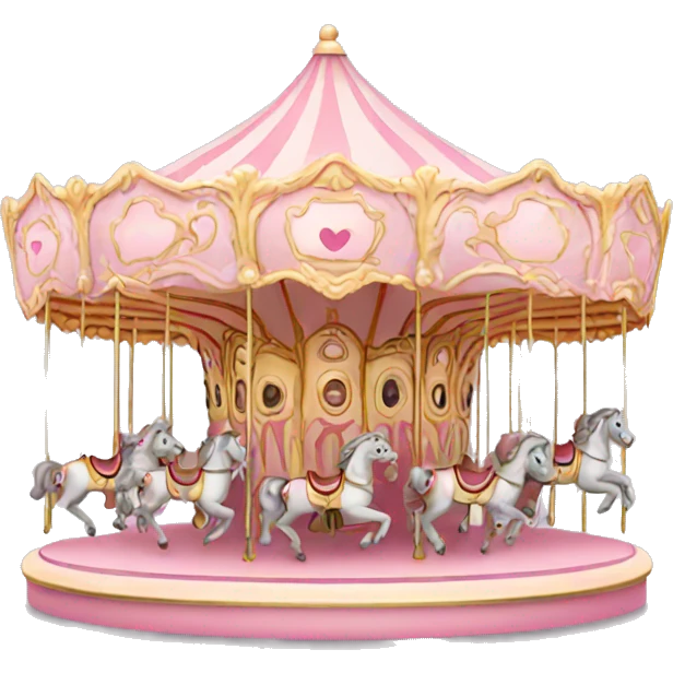 Light pink carousel  emoji