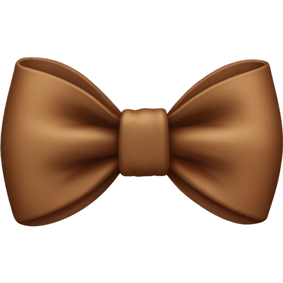 Brown bow emoji