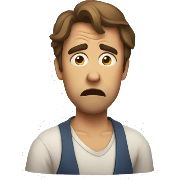 Disgusted expression emoji