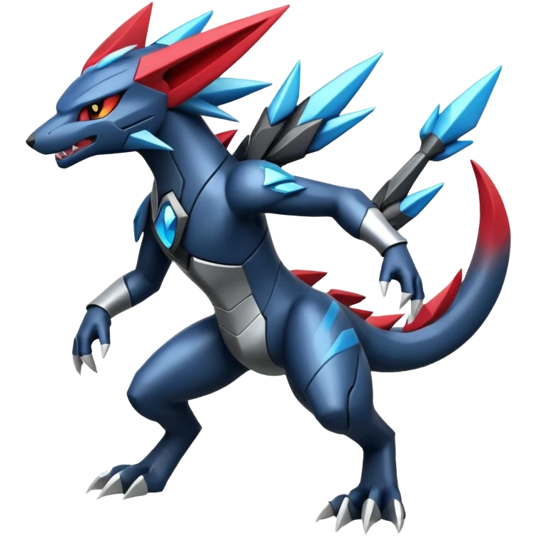 Futuristic Modern Zeraora-Dialga-Zoroark-fusion emoji