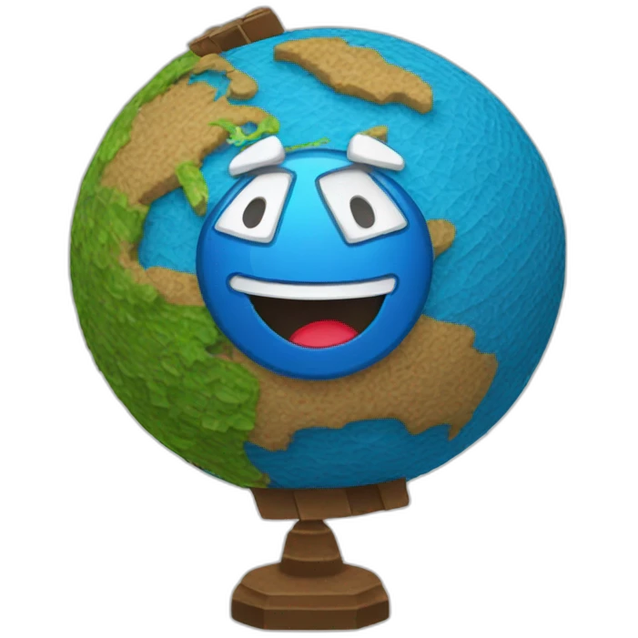 globe piñata emoji
