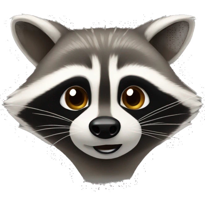Raccoon with big butt cheeks emoji