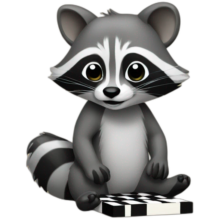 raccoon chess emoji