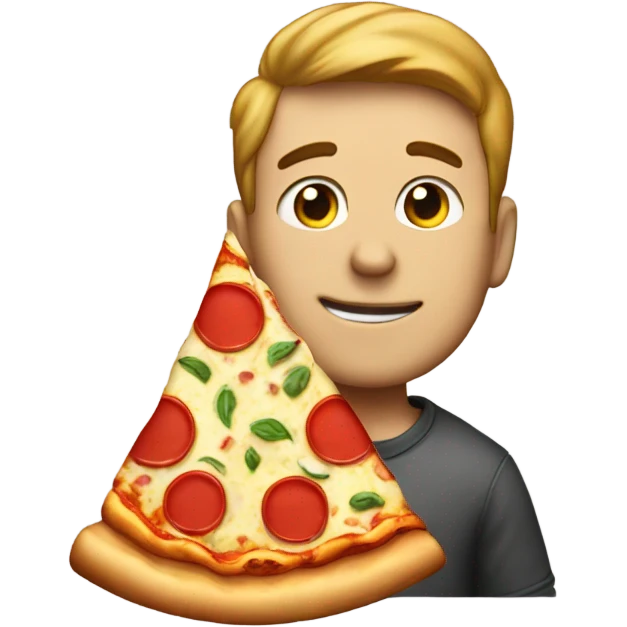 Brian Zuhusky with a pizza emoji