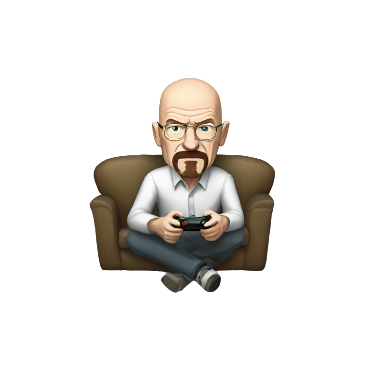 Walter white playing video games emoji