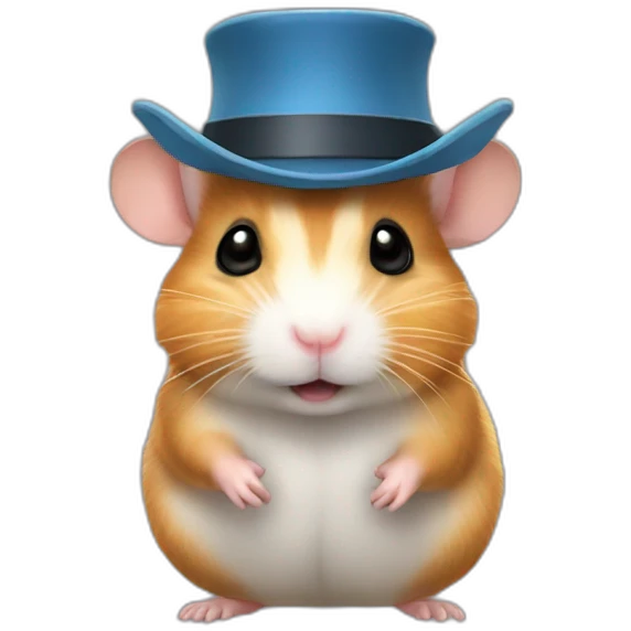Hamster chapeau de shérif emoji