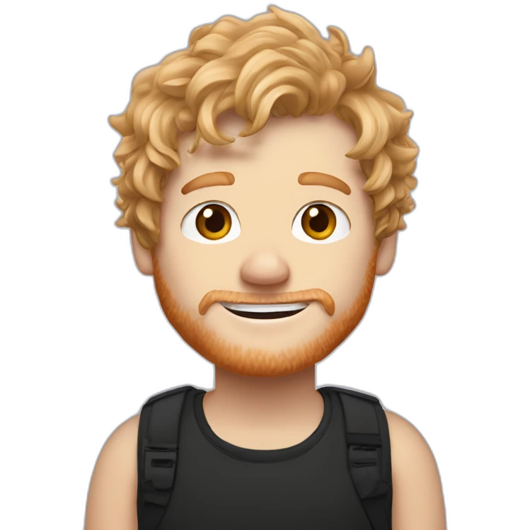 Ed sheeran with blond hair emoji