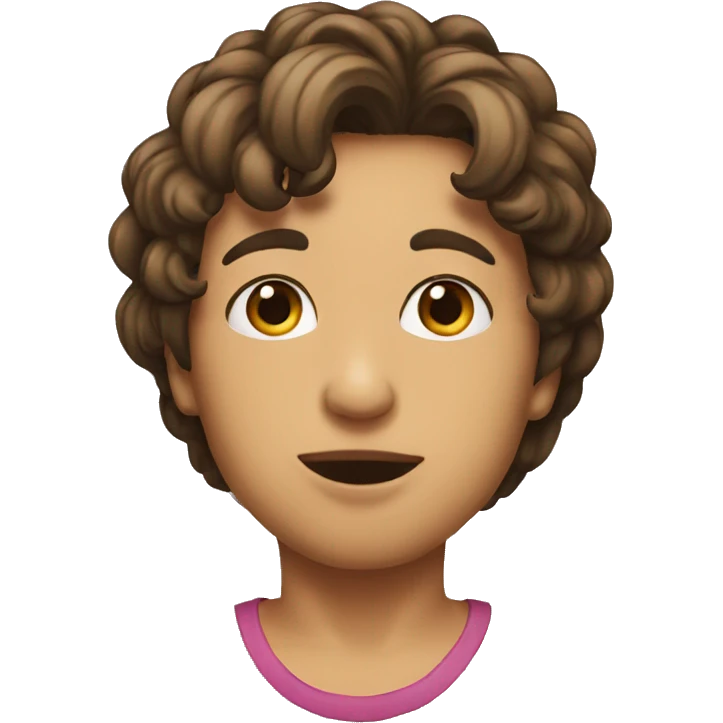 Kiss to a people emoji