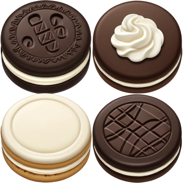 "cookies and cream" emoji emoji