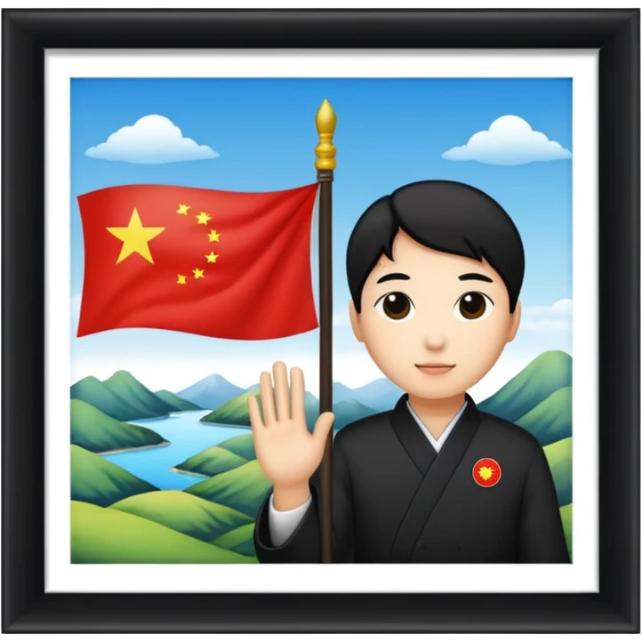 country china and korea emoji