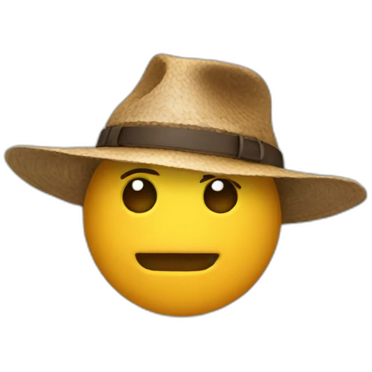 Canar avec un chapeau emoji