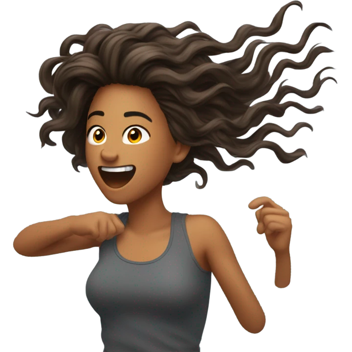 Hair flip emoji