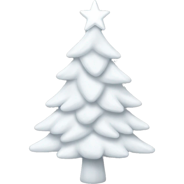 White christmas tree  emoji