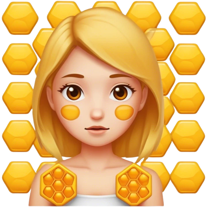 Girl with hives emoji
