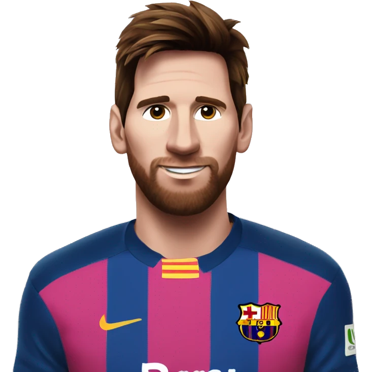 Messi con camisa rosada  emoji
